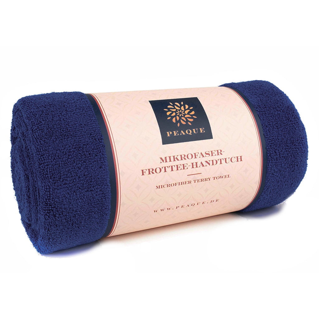 Mikrofaser-Frottee-Handtuch (Navy-Blau)